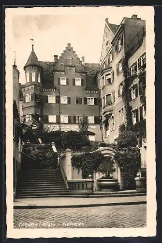 AK Kempten i. Allgäu, An der Freitreppe