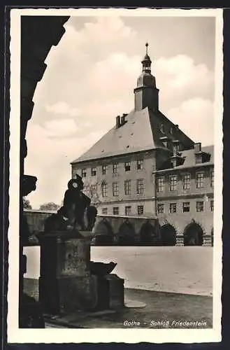AK Gotha, Innenhof des Schloss Friedenstein