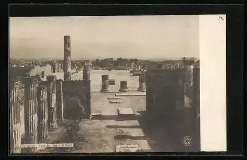 AK Pompei, Foro dal tempio di Giove, Ausgrabung