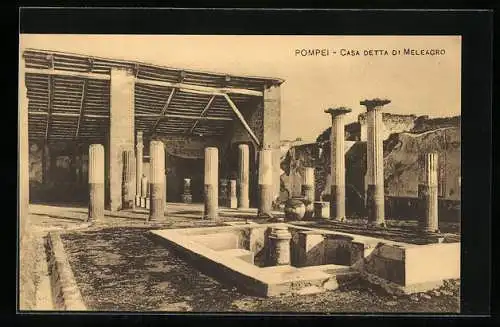 AK Pompei, Casa detta di Meleagro, Ausgrabung