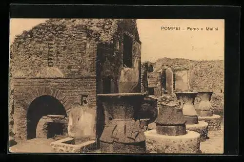 AK Pompei, Forno e Mulini, Ausgrabung