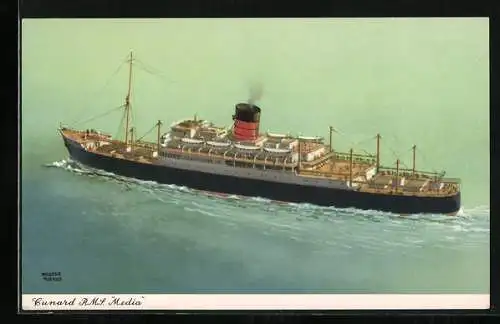 AK Passagierschiff RMS Media, Cunard Line