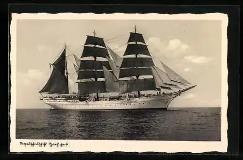 AK Segelschulschiff Gorch Fock in Fahrt