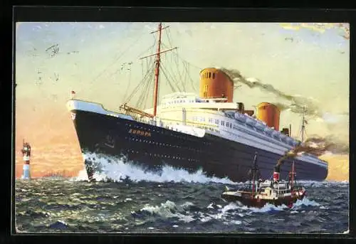 AK Passagierschiff Europa des Norddeutschen Lloyd