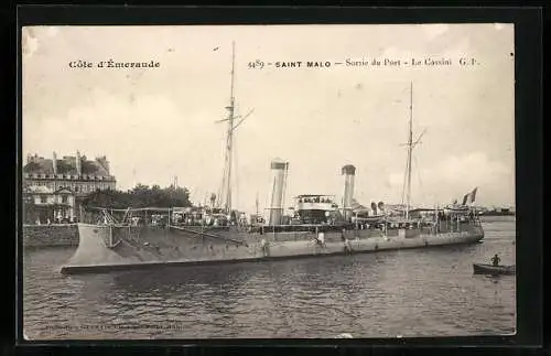 AK Saint Malo, Kriegsschiff Le Cassini