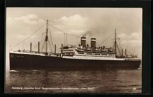 AK Passagierschiff New York der Hamburg-Amerika Linie