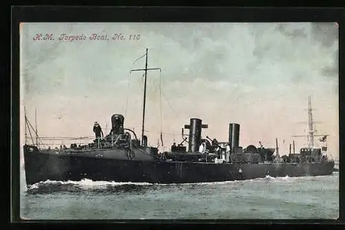 AK HM Torpedoboat No. 110, Kriegsschiff