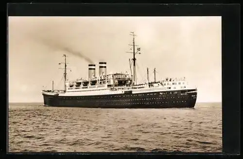 AK Passagierschiff New York in ruhiger See, Hamburg-Amerika-Linie