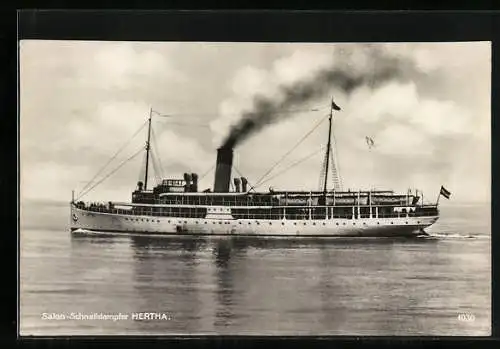 AK Salon-Schnelldampfer Hertha, Gesamtansicht