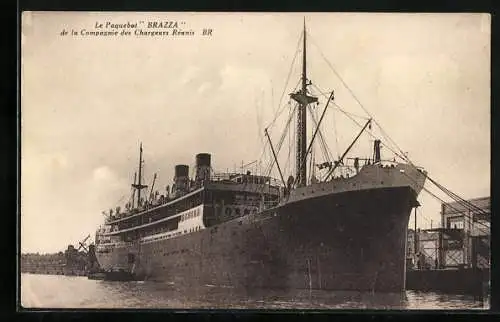 AK Le Paquebot Brazza, Passagierschiff