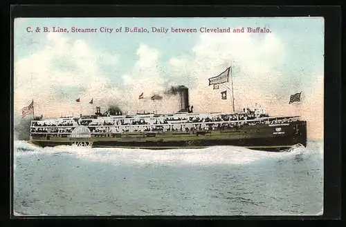 AK Steamer City of Buffalo, C. & B. Line