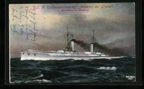 AK SM Turbinenlinienschiff Friedrich der Grosse