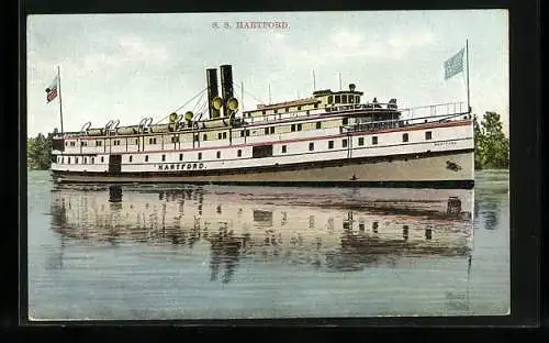 AK Dampfer SS Hartford in Fahrt
