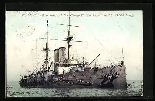 AK HMS King Edward the Seventh, Kriegsschiff