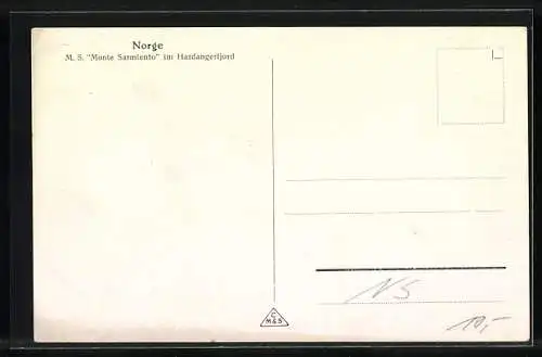 AK Hardangerfjord, M.S. Monte Sarmiento
