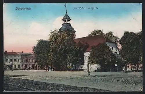 AK Hammerstein, Marktplatz mit Kirche