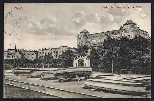 AK Pola, Hotel Riviera & Villa Münz