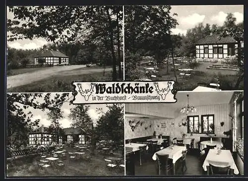 AK Braunschweig, Gasthaus Waldschänke in der Buchhorst, Inh. Werner Kaschweski