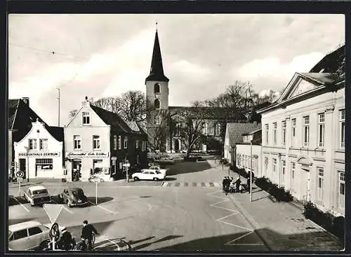 AK Esens, Marktplatz und St. Magnus-Kirche