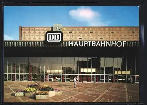 AK Braunschweig, Teilansicht des Hauptbahnhofes