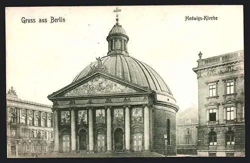 AK Berlin, Hedwigskirche in der Behrenstrasse