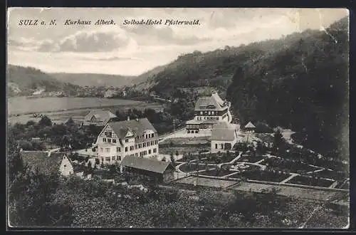 AK Sulz a.N., Kurhaus Albeck, Solbad-Hotel Pfisterwald