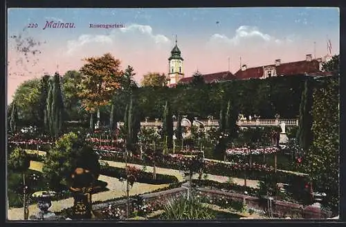 AK Insel Mainau, Rosengarten