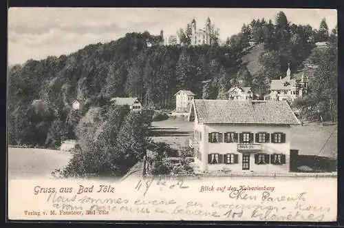 AK Bad Tölz, Blick auf den Kalvarienberg