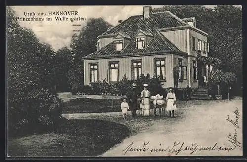 AK Hannover, Prinzenhaus im Welfengarten