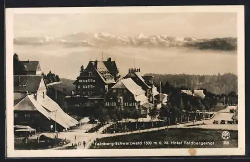 AK Feldberg im Schwarzwald, Panoramablick auf das Hotel Feldbergerhof