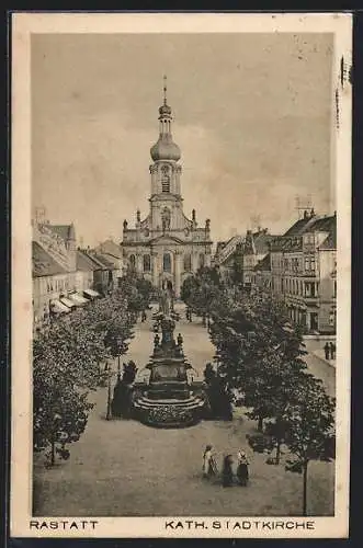 AK Rastatt, Kath. Stadtkirche