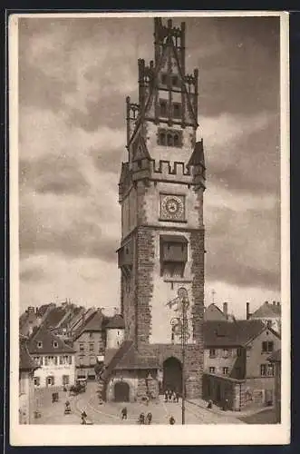 AK Freiburg / Breisgau, Gasthaus zum Storchen, Schwabentor