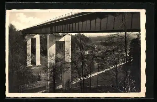 AK Seitenansicht der Mangfallbrücke der Reichsautobahn
