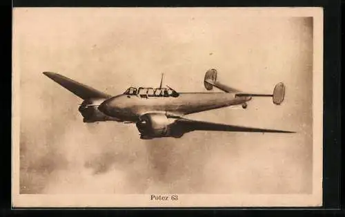 AK Flugzeug Potez 63