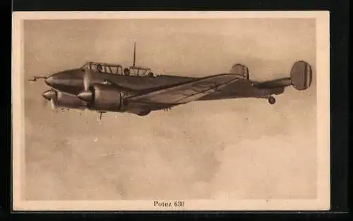 AK Flugzeug Potez 630