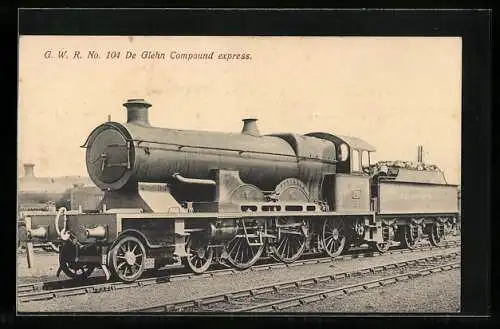 AK GWR No. 104 De Glehn Compound Express, englische Eisenbahn
