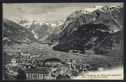 AK Engelberg, Teilansicht gegen Titlis und Spannörter