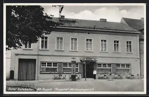AK Alt Ruppin, Ruppiner Waldseengebiet, Hotel Ratskeller von Karl Ruder
