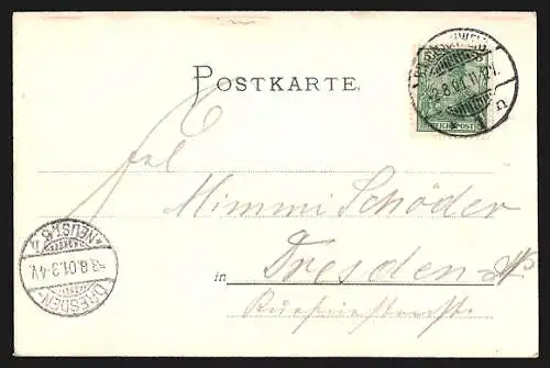 AK Braunschweig, Gasthaus Grüner Jäger mit Kutsche