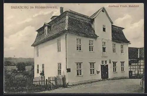 AK Sababurg /Reinhardtswald, Gasthaus Friedr. Malzfeldt