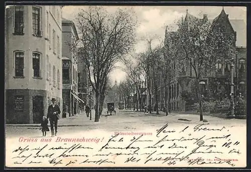 AK Braunschweig, Gasthaus in der Helmstedterstrasse