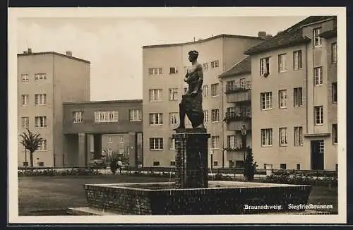 AK Braunschweig, Partie am Siegfriedbrunnen