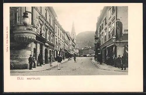 AK Cilli, Geschäfte am Hauptplatz