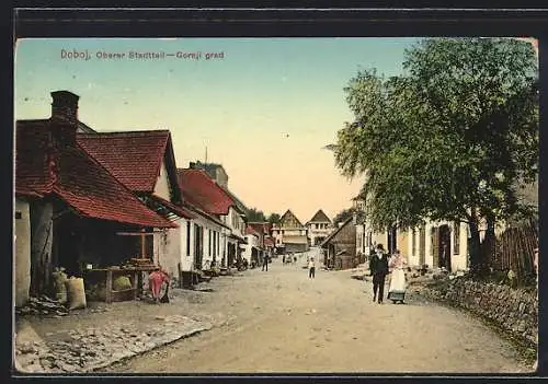 AK Doboj, Gornij grad, Strassenpartie im oberen Stadtteil