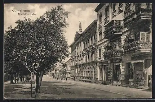 AK Gumbinnen, Creditanstalt Anna Heidefeld in der Friedrichstrasse