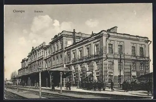 AK Samara, Bahnhof von der Gleisseite