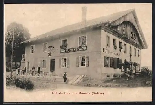 AK Les Brenets, pré du Lac Les Brenets, Hotel de France