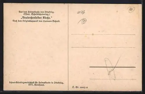 Künstler-AK Wien, Neulerchenfelder Kirche