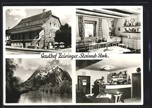 AK Stainach /Stmk., Gasthof Zeiringer, Innenansichten