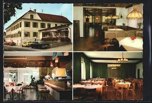 AK Markt Hartmannsdorf /Stmk., Gasthof-Cafe-Bäckerei Karl Huber, Innenansichten